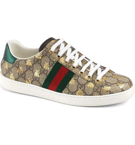 gucci sneakers with bees|gucci bee sneakers women's.